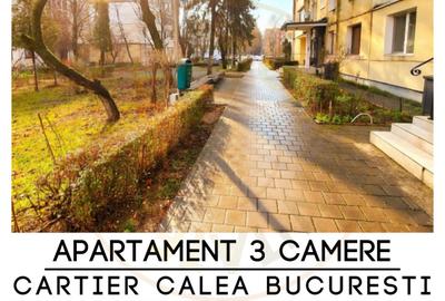 Apartament cu 3 camere semidecomandat în Calea București