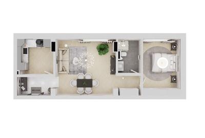 Apartament cu 2 camere decomandat în Tomis Nord