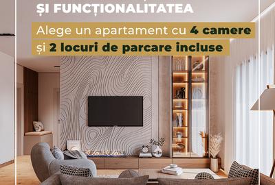 Apartament cu 4 camere semidecomandat în Pipera