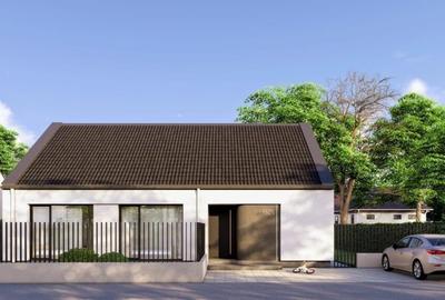 Casă parter 4 camere, 500 mp teren, NZEB – semifinisat cu posib. personalizare - 3