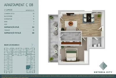 Apartament cu 2 camere decomandat în Theodor Pallady