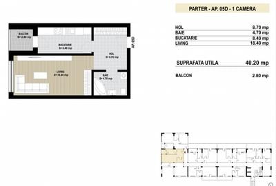 Garsoniera decomandata Grand Arena Dealul Cucului. - 2