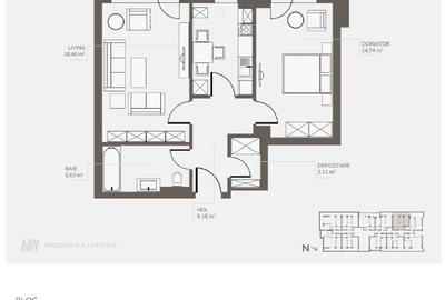 Dezvoltator, Apartament doua camere, Welmont/Rokman - 6