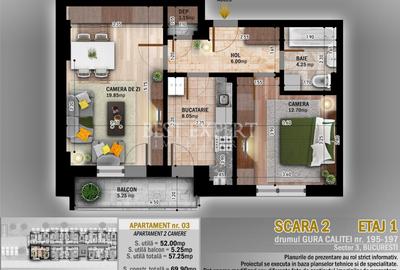 2 Camere cu Parcare Inclusa | Finisaje la alegere - 1