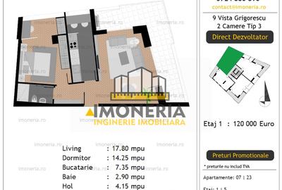 9 Vista Grigorescu – 0% Comision –2 camere cu view aerisit – Preț promo Mai 2026 - 5