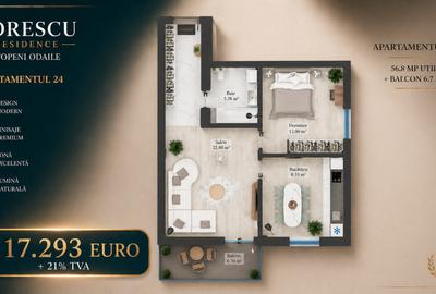 Sorescu Residence - Apartamente cu 2 camere, parcare, mutare imediata - 11