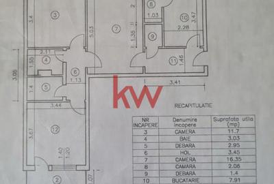 Apartament cu 3 camere in Podu Ros, Rond, et.1 - 8