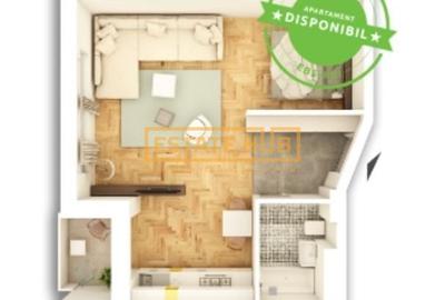 Apartament 1 camera FINISAT | zona Parcul Feroviarilor | Comision 0% - 8