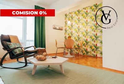 Apartament cu 2 camere semidecomandat, mobilat în Central