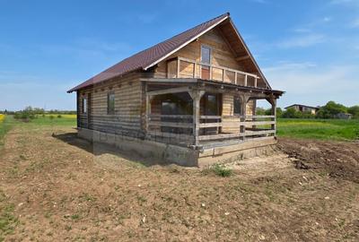 Cabana de vânzare din lemn masiv Mihăilești | 400 mp teren -Potențial investiție - 2