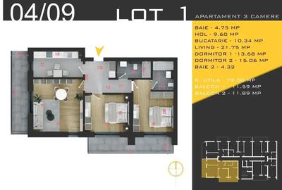 Dezvoltator | Apartament 3 Camere Decomandat Spatios Bucatarie Inchisa - 2