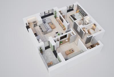 Apartament modern 3 camere, aproape de transport public - 9