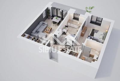 Un apartament modern cu 2 camere și terasă - 5