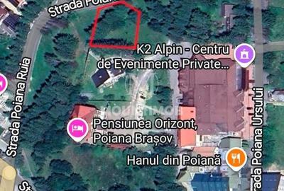Teren intravilan în Poiana Brașov 1404 mp, str. Poiana Ruia - 2