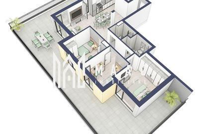 Penthouse 3 camere | Etaj 4 | Balcon 107.2 mp | Turnisor - 3