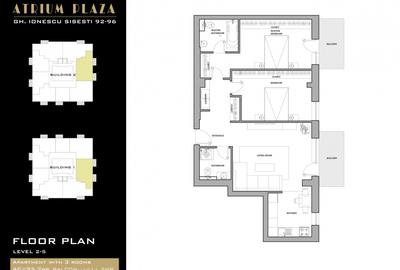 Apartament 3 camere NOU, 91 mp, 2 balcoane | Atrium Plaza - Sișești - 18