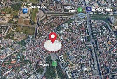 Teren 1883 mp in zona centrala, deschidere stradala, Parcul Carol - 2