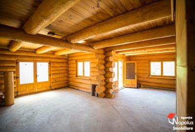 Exclusivitate! Casa din busteni intregi in Chinteni - 7