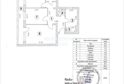 LUICA - Vanzare apartament 3 camere - bloc Anvelopat ! - 19