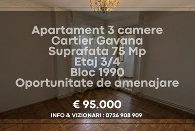Apartament decomandat 3 camere Gavana - 5