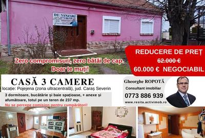 Casă individuală cu 3 camere în Pojejena
