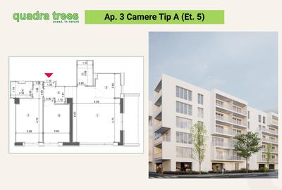 Apartament cu 3 camere decomandat în Drumul Taberei