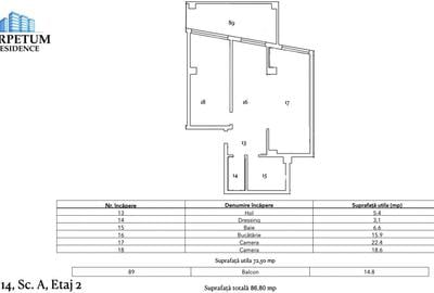 Tomis Nord/Carrefour -Vanzare apartament cu 2 camere, bloc nou. - 9