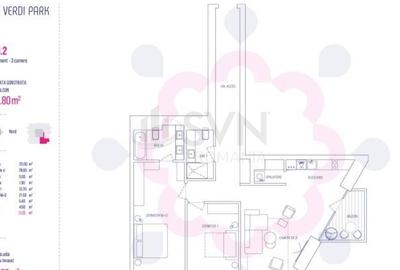 REA1016314 Apartament superb 3 camere One Verdi Park - 17