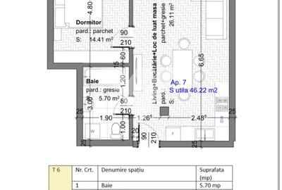 Apartament 2 camere 46 mp  Etaj 1  Parcare inclusă  Șelimbăr Sibiu - 2
