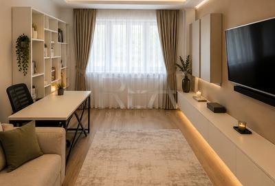 Apartament cu 3 camere decomandat, mobilat în Lacul Tei