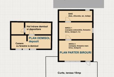 Spatiu Birouri. 25 mp + dependinte - Parter - Central Pitesti - 2