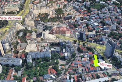 Teren ultracentral + constructii – Piata Victoriei | 1.039 mp | - 2