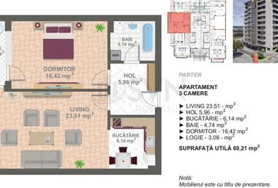 REA1024267 Dezvoltator Marriott 2 Camere Imobil Nou - 5