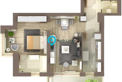 2 Camere | 61 mp | Aleea Privighetorilor -Baneasa | 2 bai - 7