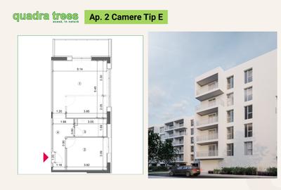 Apartament cu 2 camere în Drumul Taberei