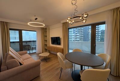 Apartament cu 2 camere semidecomandat, mobilat în Barbu Văcărescu