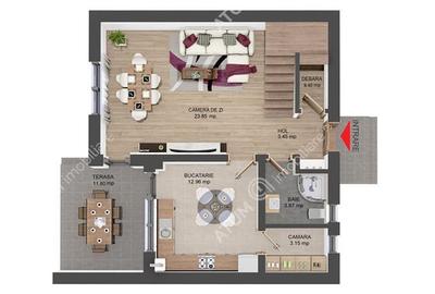 Casa individuala la cheie 400 mp teren 2 pivnite 4 camere 145 mp utili - 11