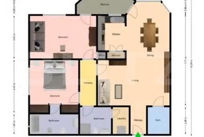 Apartament cu 3 camere, 115 mp, balcon 6 mp, parcare inclusă, zona Europa - 14