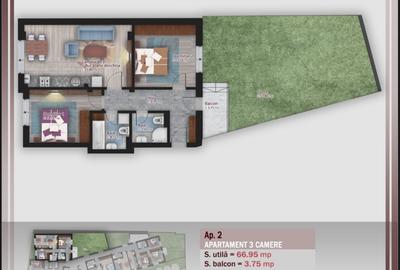 Apartament cu gradina Stefan cel Mare - 3