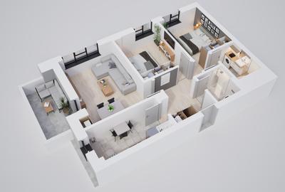 3 camere | Complex nou | Parc propriu | Parcare & boxă disponibile - 11