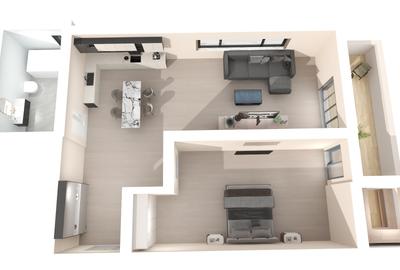 Apartament cu 2 camere decomandat în Terezian