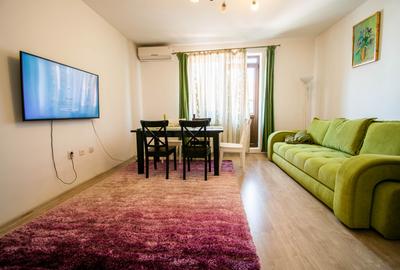 Apartament cu 2 camere semidecomandat, mobilat în Popești-Leordeni