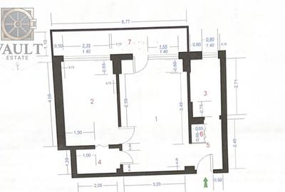 Apartament cu 2 camere semidecomandat, mobilat în P-ța Dorobanți