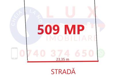 Teren Construcții intravilan de 509 mp, în Vest