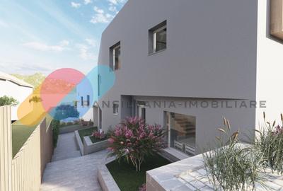 Casă cuplată modernă, 160 mp utili, semifinisată, curte amenajată - 13
