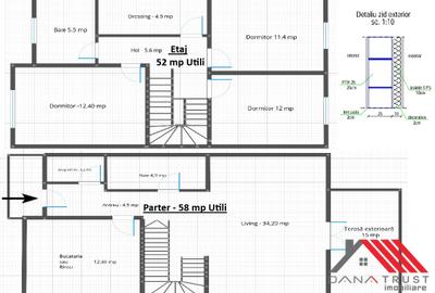 0% | Rate 3 ani  Moșnița Nouă - Duplex 110 mp Utili – 300 mp teren - 2