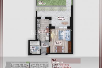 Garsoniera cu Gradina 500 mt STB/Zona Linistita - 1