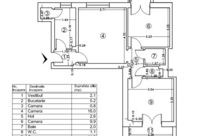 Apartament 3 camere – Piața Kogălniceanu, bloc cadre de beton, fara risc, LIFT. - 10