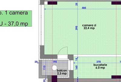 78.600 euro! Apartament 1 camera in NICOLINA bloc NOU - aleea T. Neculai - 7