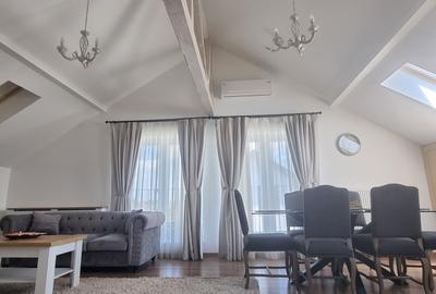 Apartament lux 3 camere, 103mp. in vila  P+1+M ,utilat mobilat +curte cca 100mp! - 9